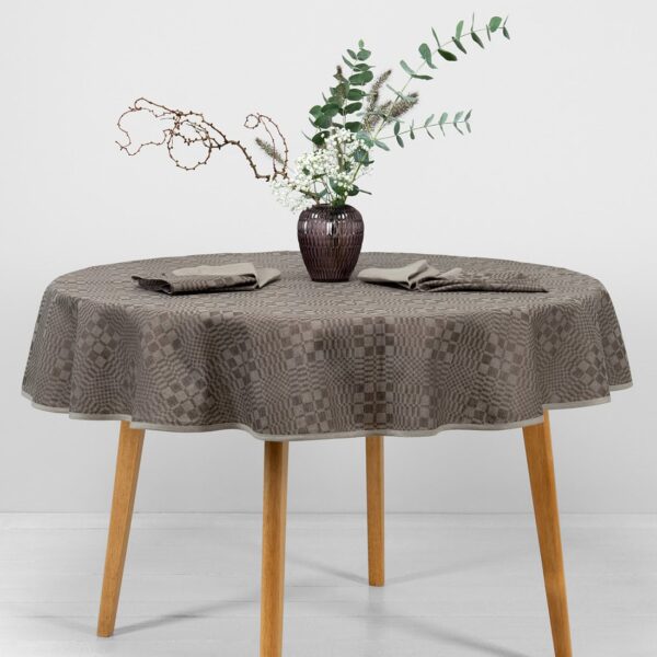 WILLOW Tovaglia rotonda/ovale marrone