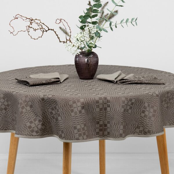 WILLOW Tovaglia rotonda/ovale marrone - immagine 2