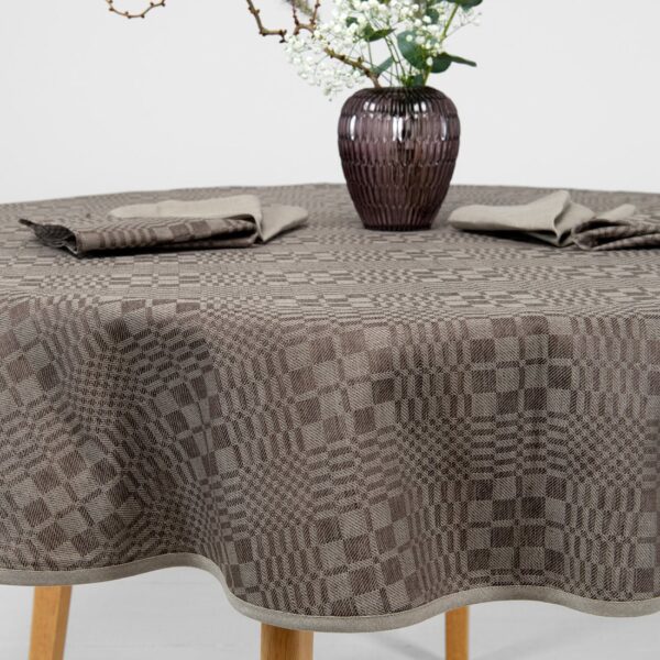 WILLOW Tovaglia rotonda/ovale marrone - immagine 3