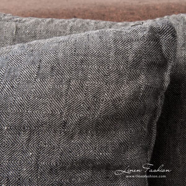 LEILA Copricuscino grigio - immagine 4