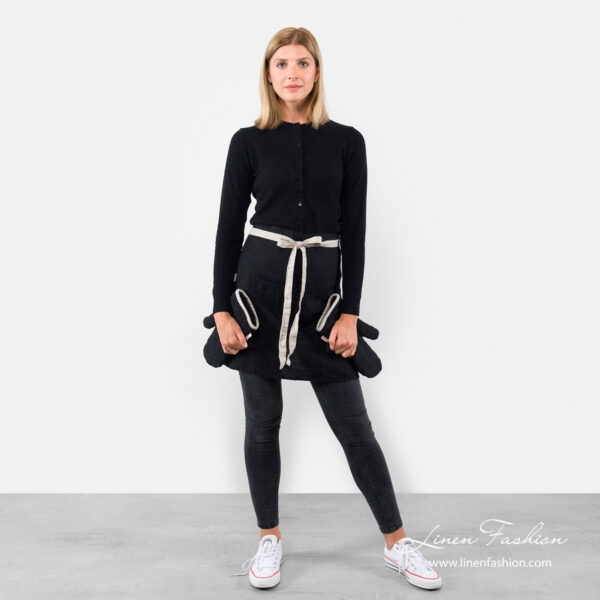 BISTRO SHORT Grembiule nero