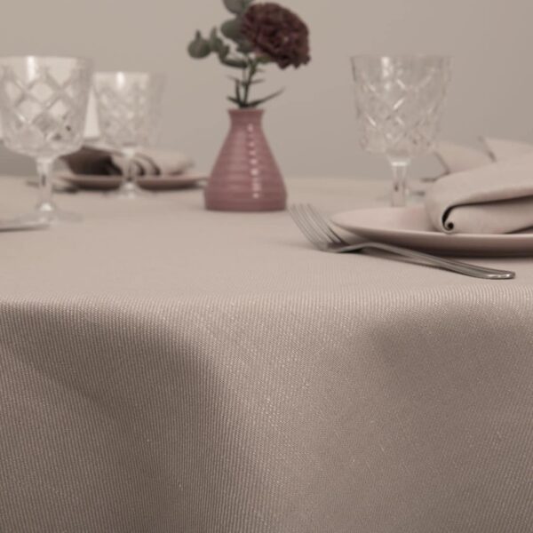 KOMA Tovaglia rotonda/ovale beige rosato - immagine 2