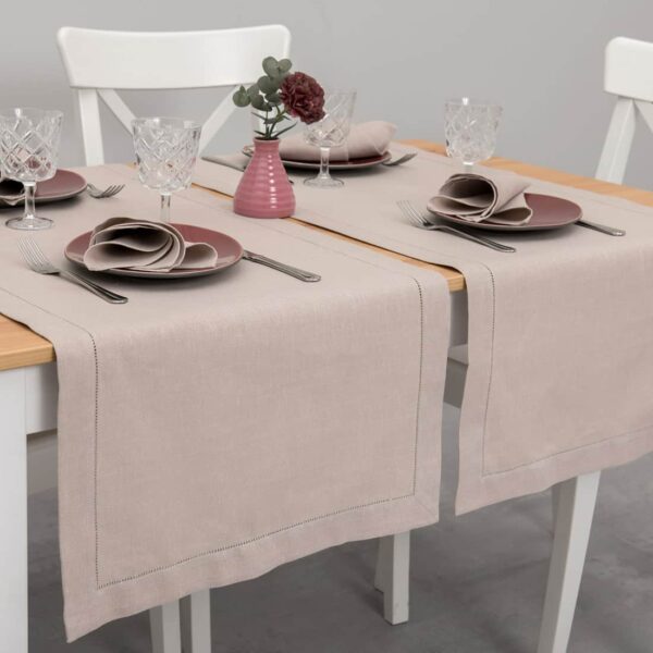 KOMA Runner da tavola beige rosato