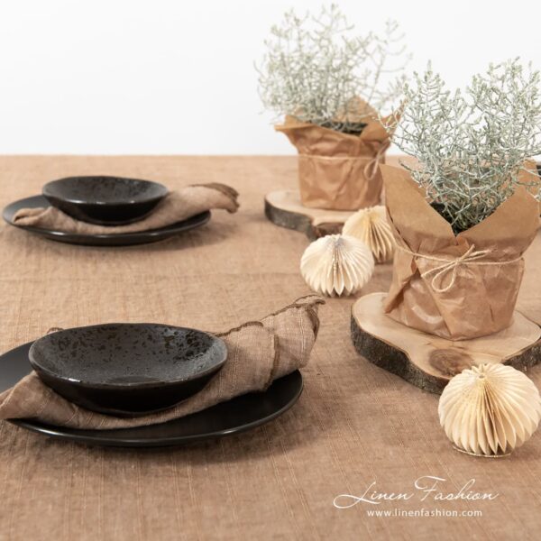 MACADAMIA Tovagliolo marrone - immagine 4