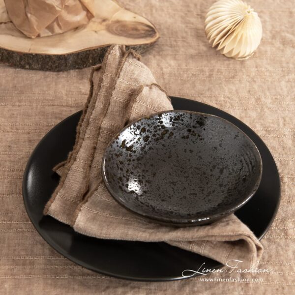 MACADAMIA Tovagliolo marrone - immagine 2