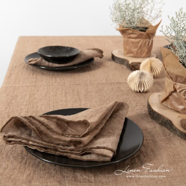 MACADAMIA Tovagliolo marrone - immagine 3