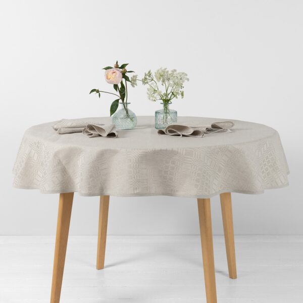 CAMPO Tovaglia rotonda/ovale beige