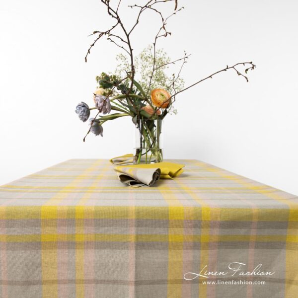 LOZANA Tovaglia grigio giallo - immagine 3