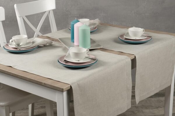 BIGA Runner da tavola grigio