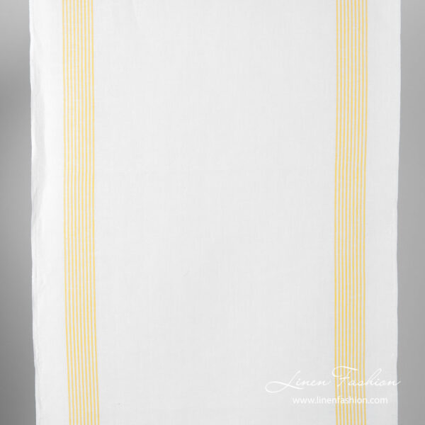 Fabric with yellow stripes