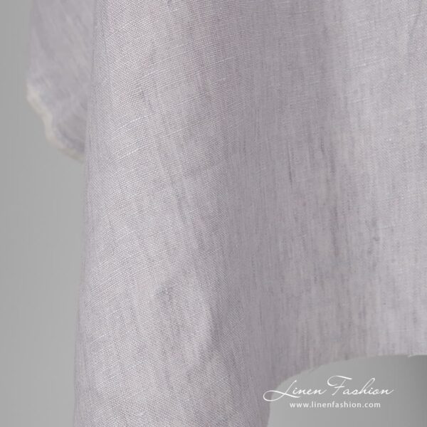 100% linen fabric in ash lilac colour.