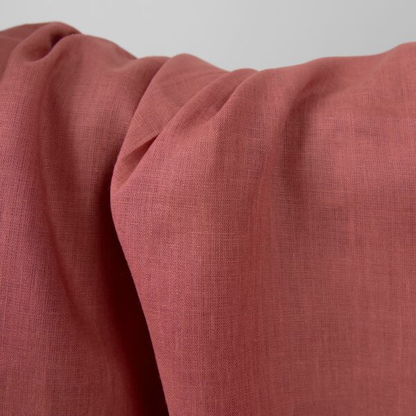 Deep link linen fabric close up detail