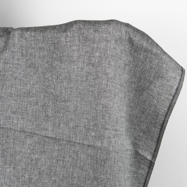 Linen fabric in diamond pattern black and white