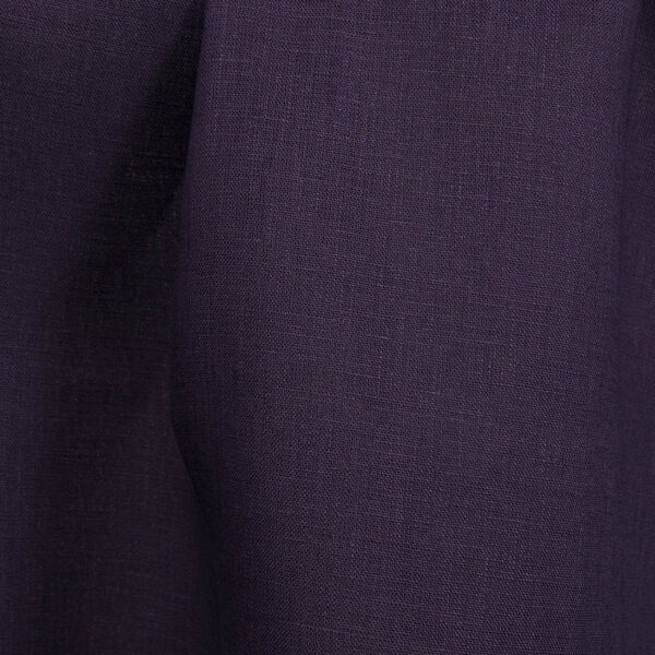 Linen fabric in eggplant color