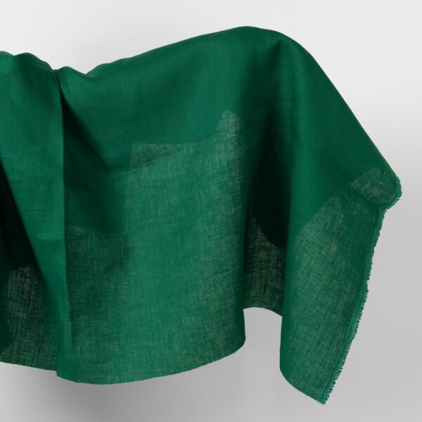 Tessuto di lino di colore verde scuro