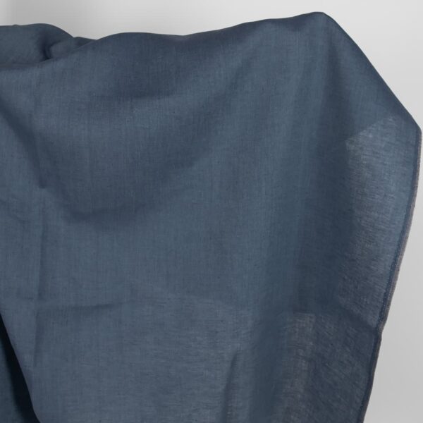 Tessuto di lino di colore grigio-blu scuro