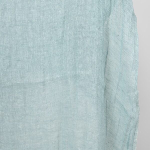 mint linen gauze fabric washed, for curtains, scarfs.