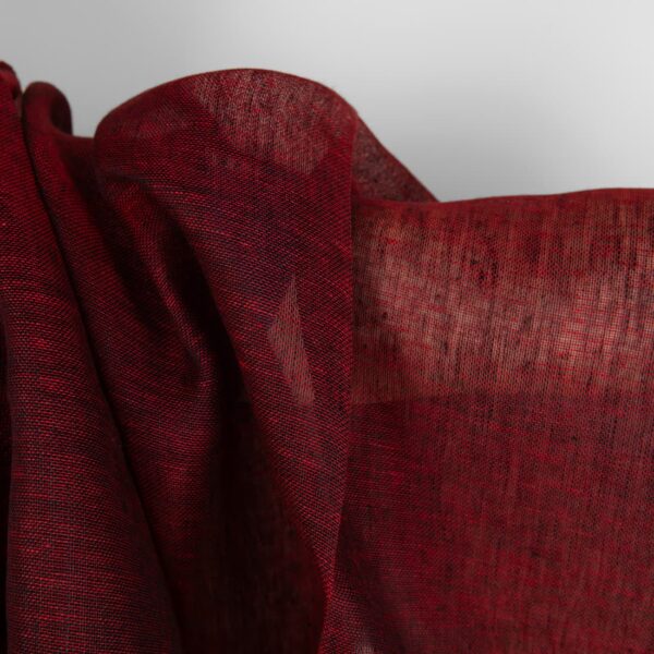 Burgundy transparent pure linen fabric texture