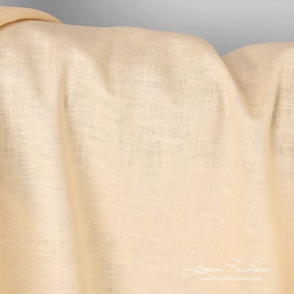 Linen fabric in made from several shades of cream color melange