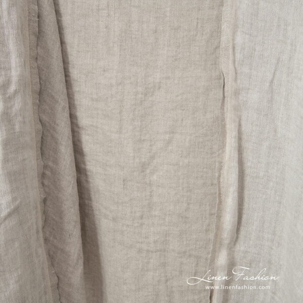 beige doublesided linen, double layer.