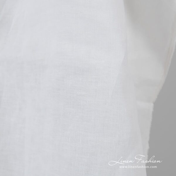 100% linen fabric in off-white color