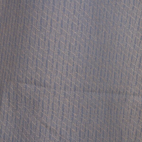 Linen cotton fabric blueish brown patterned product photo