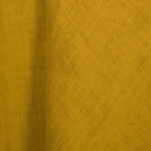 Yellow double-sided linen fabric