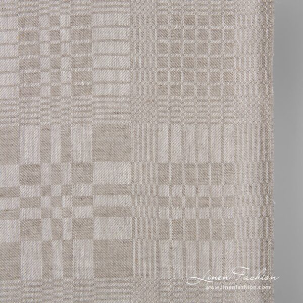 Grey linen fabric, perfect for towels, kitchen textile
