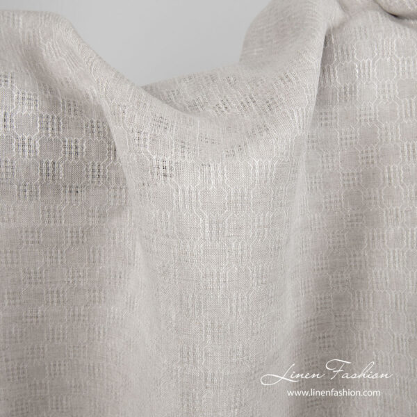 Light grey patterned fabric