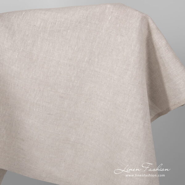 Linen light grey fabric