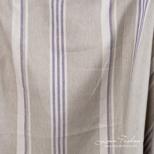 Linen fabric in light beige.