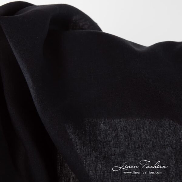 Linen fabric in navy.