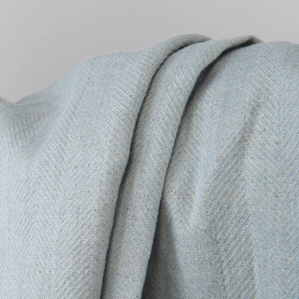 Grey green linen fabric, washed linen cotton
