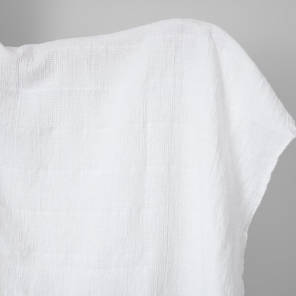 linen cotton white waffle.