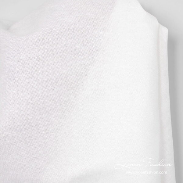 Linen cotton fabric optical white product photo