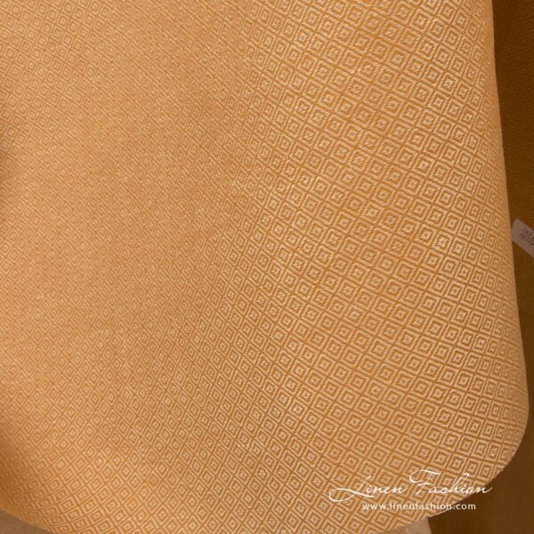Light caramel brown colored linen cotton fabric.