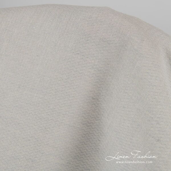 Linen cotton fabric in bluish grey color, perfect for clothes and home textile