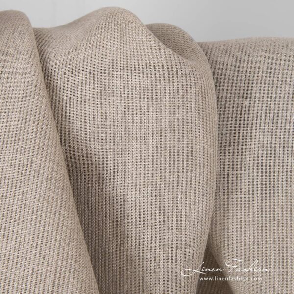 Linen fabric natural flax.