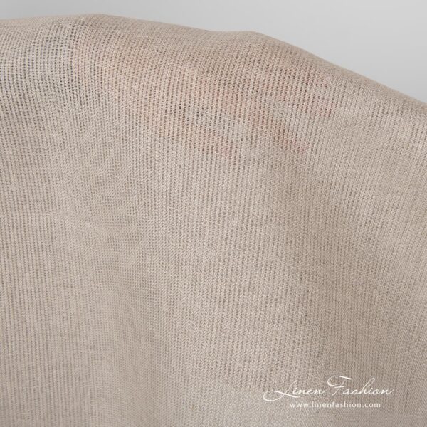 Natural flax colour 100% linen fabric.