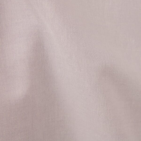 Wide linen cotton fabric lilac colour close view
