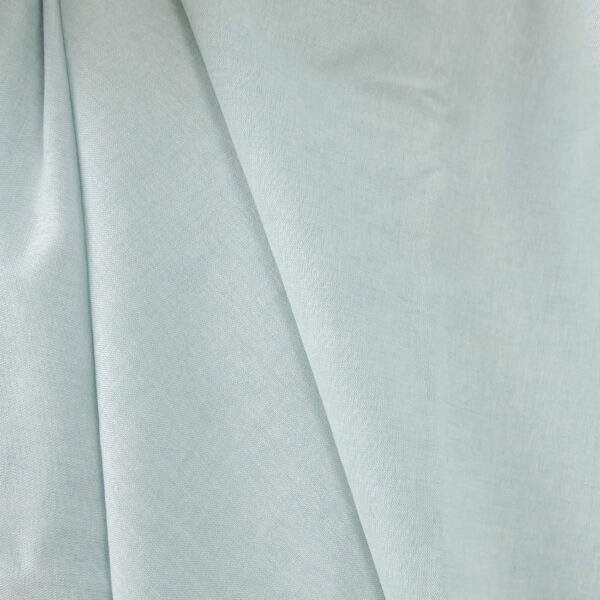 Wide linen cotton fabric pale turquoise colour product photo