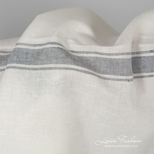 White color linen cotton fabric.