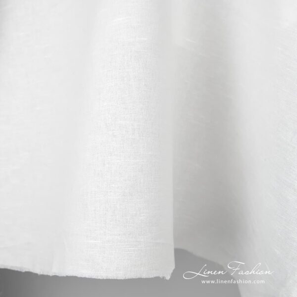 Off-white linen cotton fabric 280cm wide