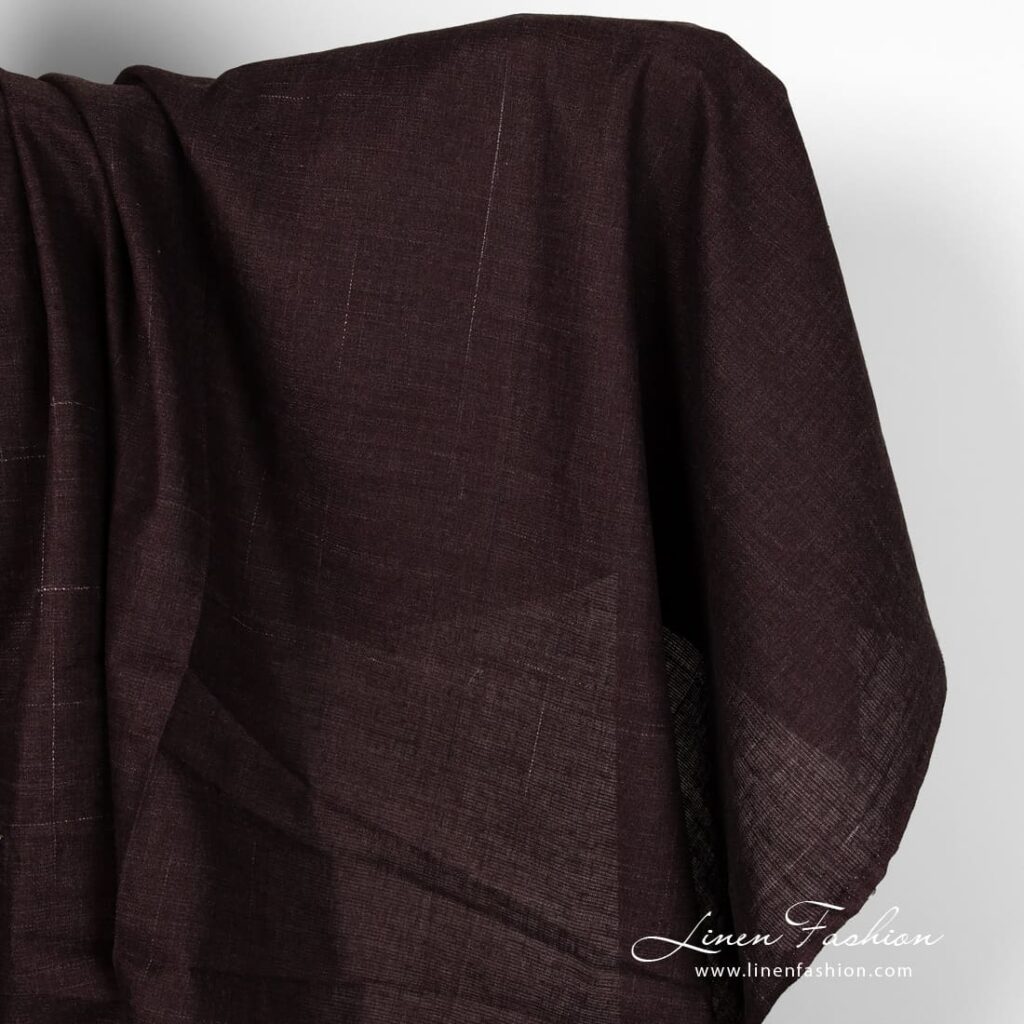 Cherry linen fabric