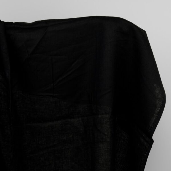 Black linen fabric