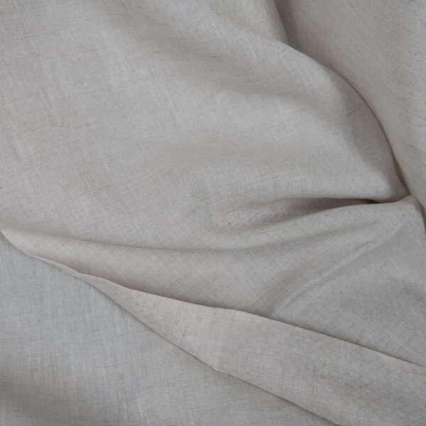 Patterned fabric undyed linen and white mix texture