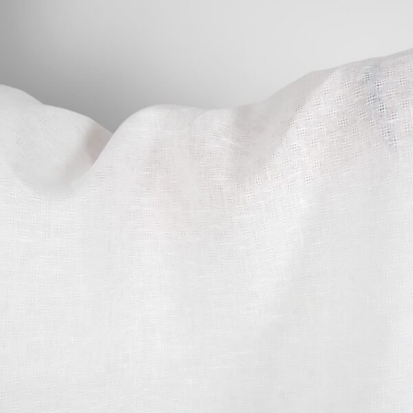 Off-white linen fabric in an openwork pattern product photo
