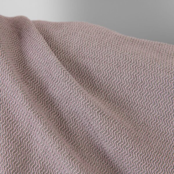 Linen cotton heavy fabric lilac and grey zigzag washed, heavy weight fabric