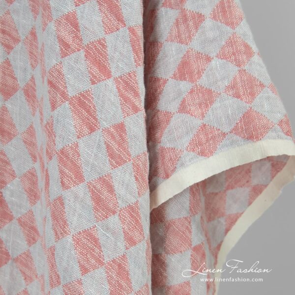 Washed linen cotton fabric.