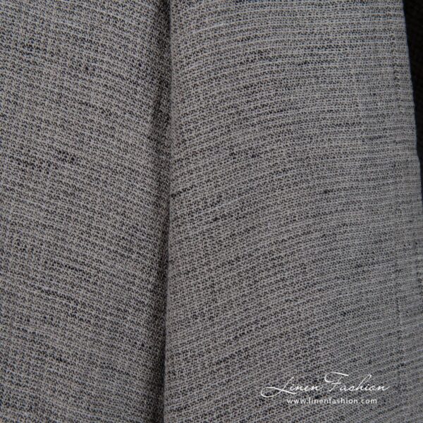 Wide linen cotton fabric in small delicate design